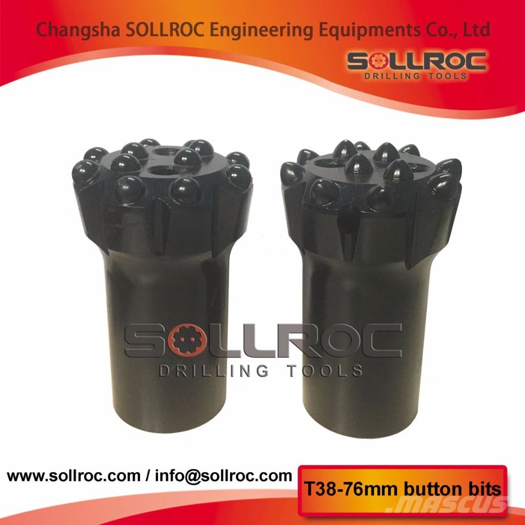 Sollroc tapered drill bit and thread button bits Комплектуючі і запасні частини для бурових установок