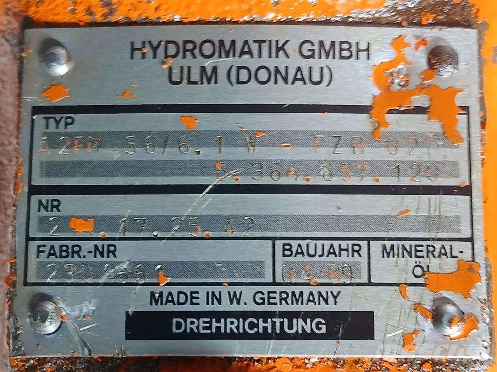 Hydromatik A2FM56/61W-PZB020-Drive motor/Fahrmotor/Rijmotor Hidraulice