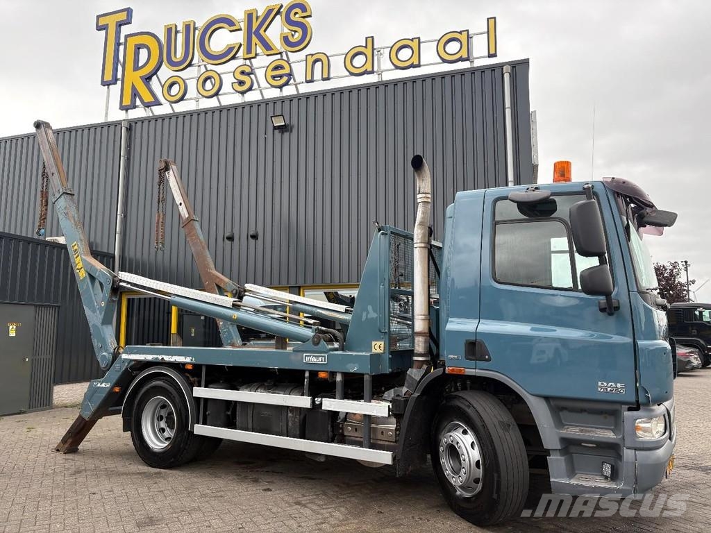 DAF CF 75,250 + HYVA PORTAL ARM SYSTEM + EURO 5 + MANU Camiones portacubetas
