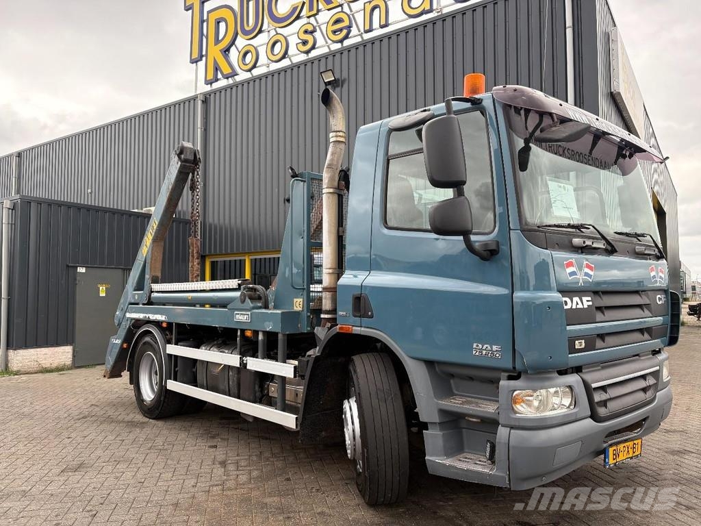 DAF CF 75,250 + HYVA PORTAL ARM SYSTEM + EURO 5 + MANU Camiones portacubetas