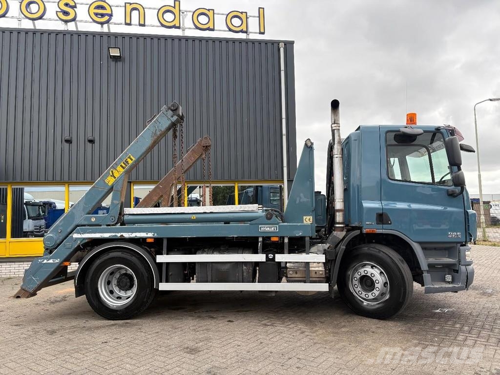 DAF CF 75,250 + HYVA PORTAL ARM SYSTEM + EURO 5 + MANU Camiones portacubetas