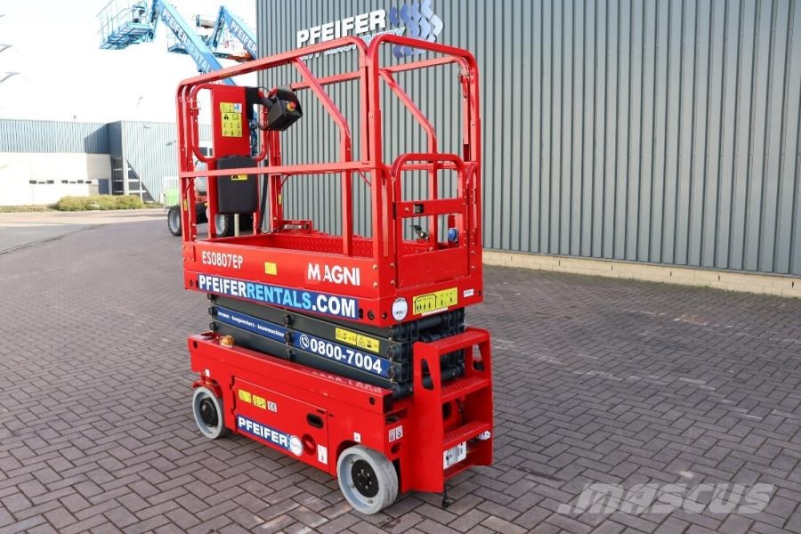 Magni ES0807EP Electric, 7.8m Working Height, 230kg Capa Schaarhoogwerkers