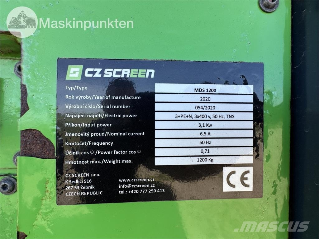 CZ Screen MDS 1200 Zeefinstallatie