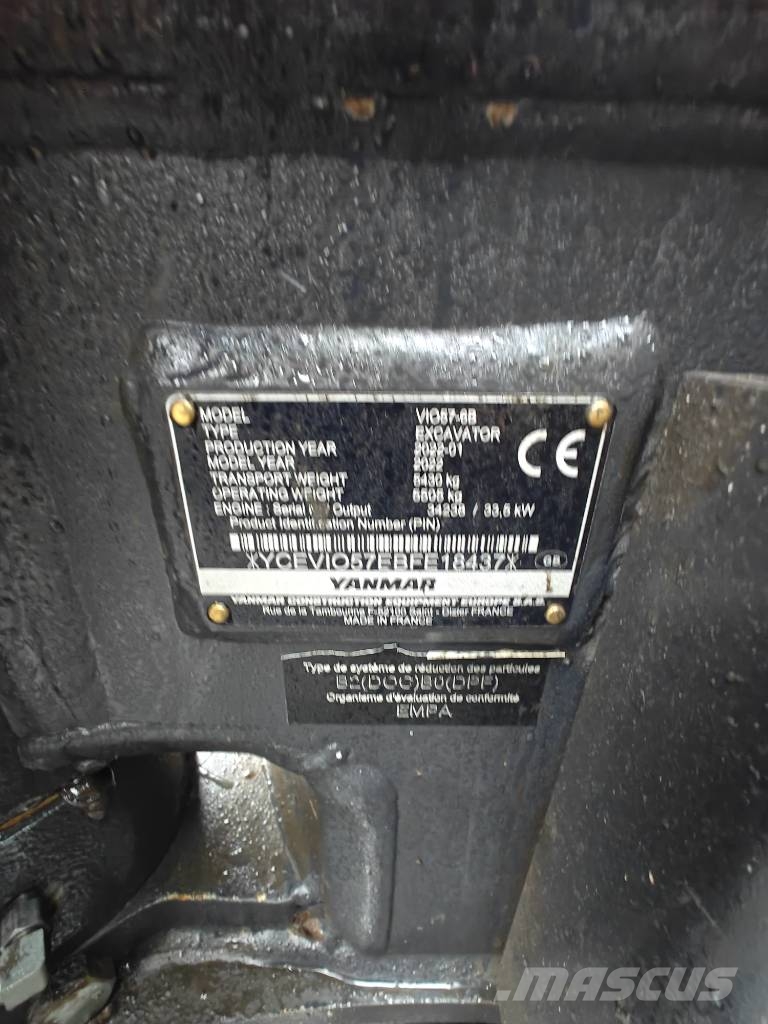 Yanmar Vio 57 Minikaivukoneet < 7t