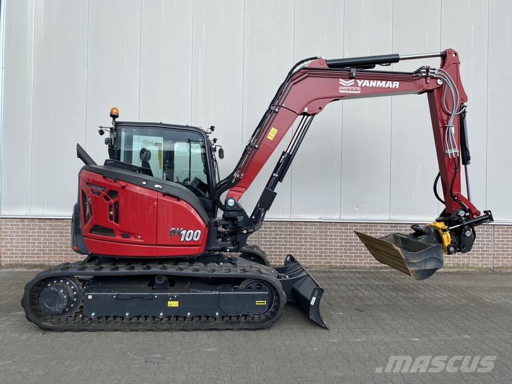 Yanmar SV100-7 incl. vaste Engcon (serv. 58382) Midigraafmachines 7t - 12t