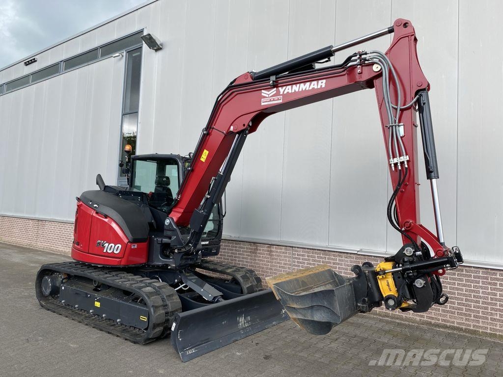 Yanmar SV100-7 incl. vaste Engcon (serv. 58382) Midigraafmachines 7t - 12t