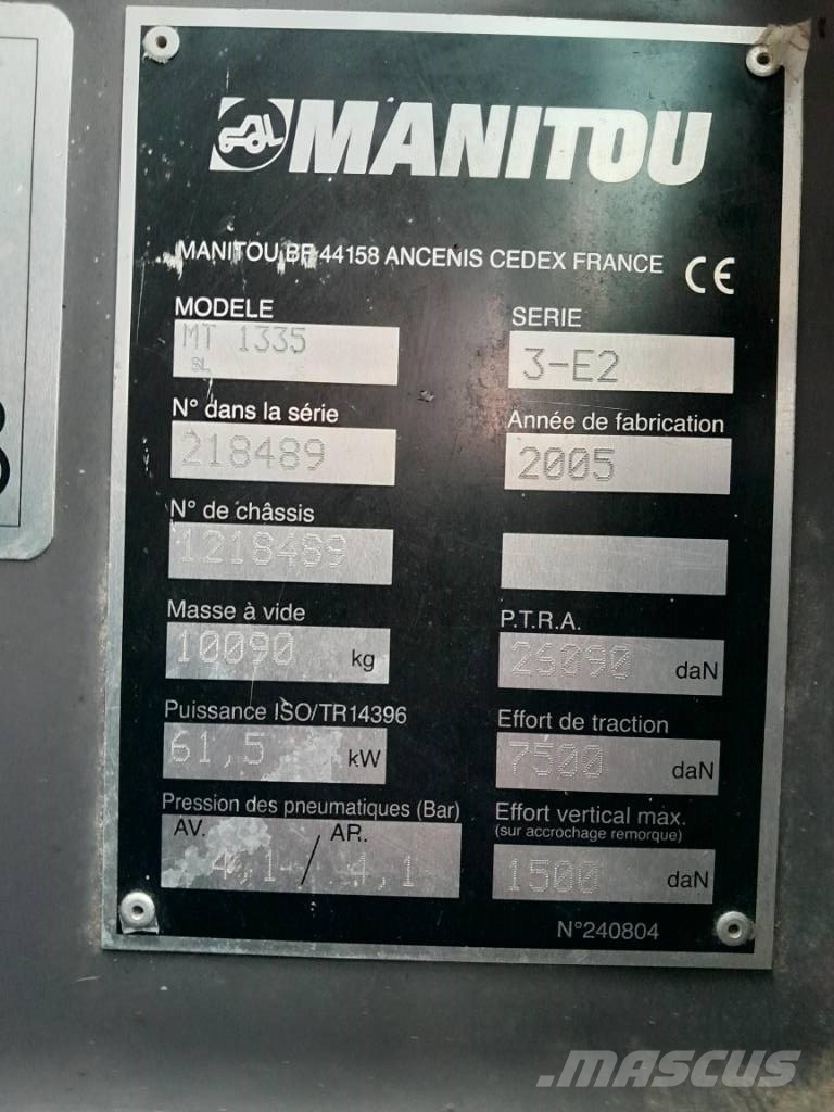 Manitou MT 1335 SL | Verreiker - 3.800 uur! Teleskooplaadurid
