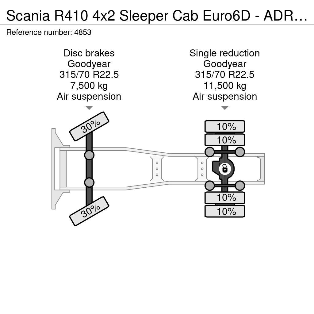 Scania R410 4x2 Sleeper Cab Euro6D - ADR AT - Retarder - Тягачі