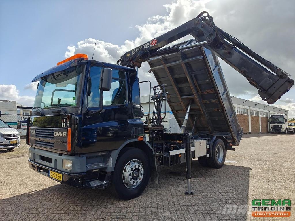 DAF CF75.250 4x2 Day Cab Euro3 - 2-Sided Tipper + Hiab Camiones bañeras basculantes o volquetes