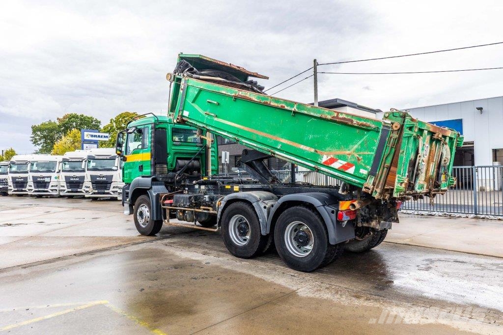 MAN TGS 33.360 BB+BIBENNE+BAE Savivarčių priekabų vilkikai
