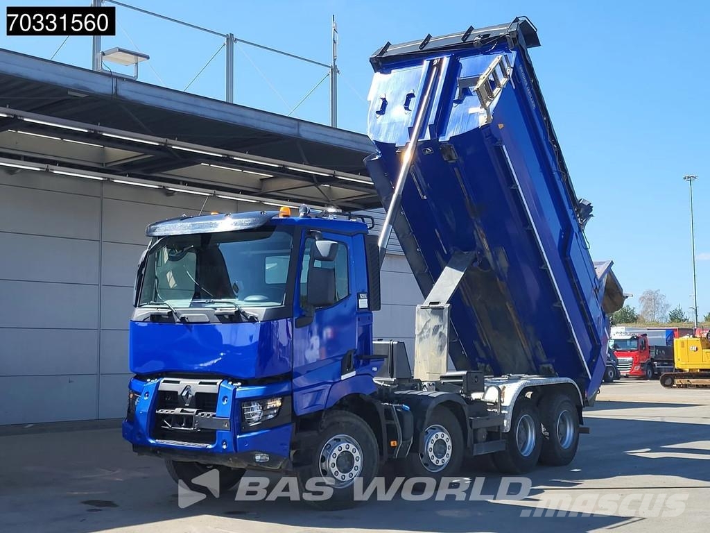 Renault C 480 C 8X4 16m3 Meiller tipper Full Steel suspens Savivarčių priekabų vilkikai