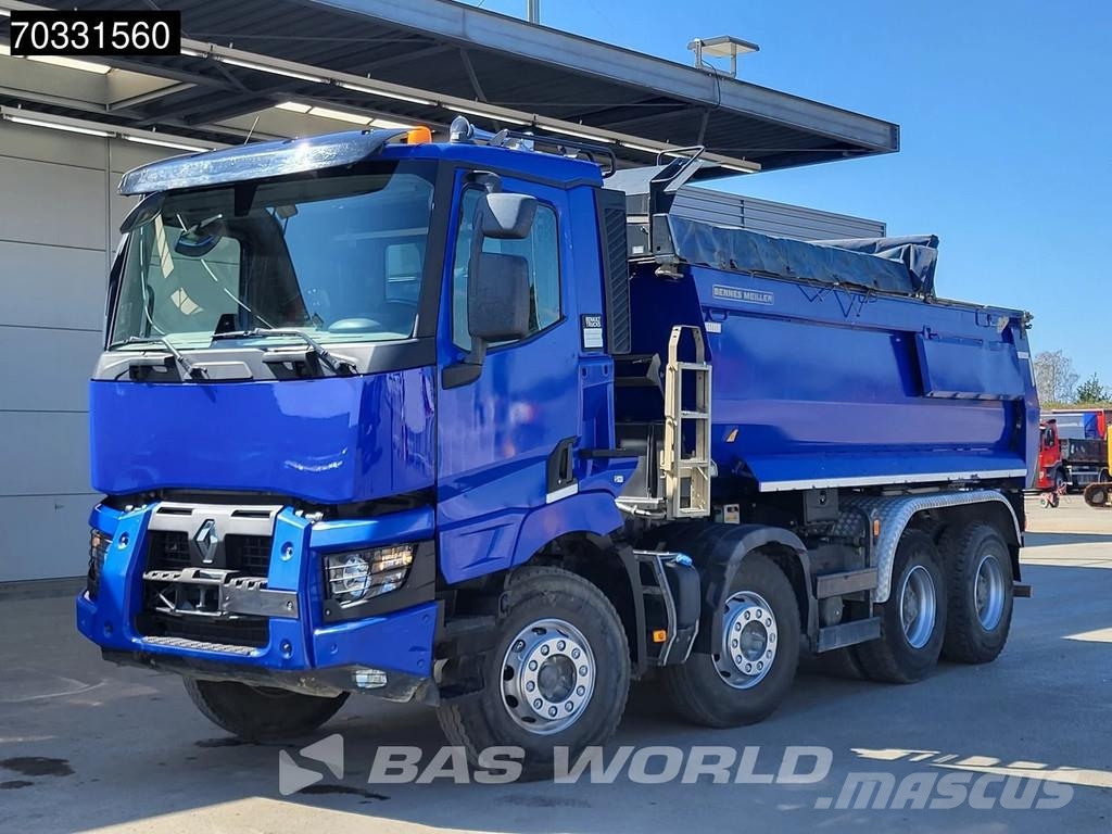 Renault C 480 C 8X4 16m3 Meiller tipper Full Steel suspens Savivarčių priekabų vilkikai