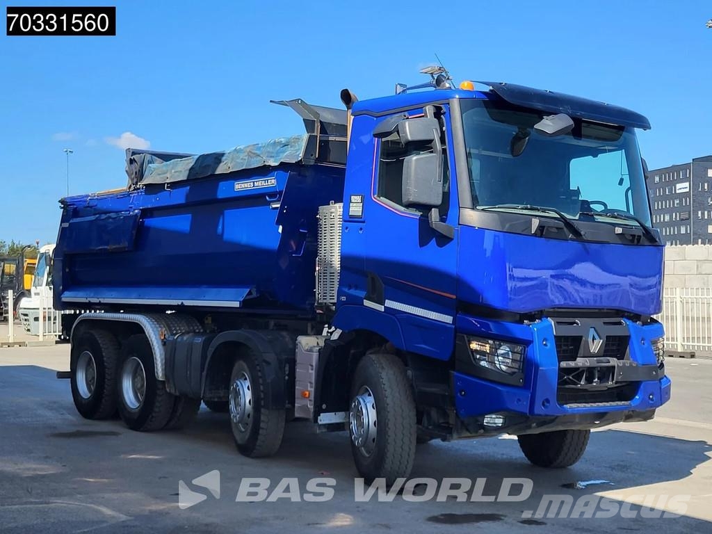 Renault C 480 C 8X4 16m3 Meiller tipper Full Steel suspens Savivarčių priekabų vilkikai