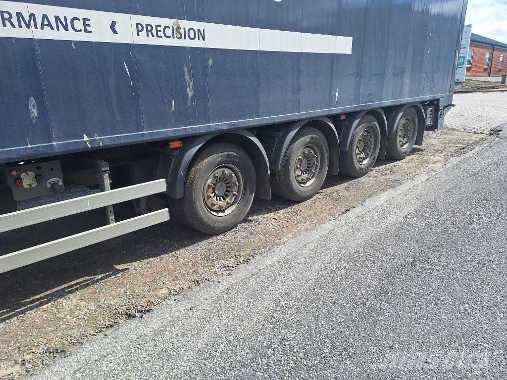 KLC 4 akslet walking floor trailer med fast tag Walking floor semi-trailers