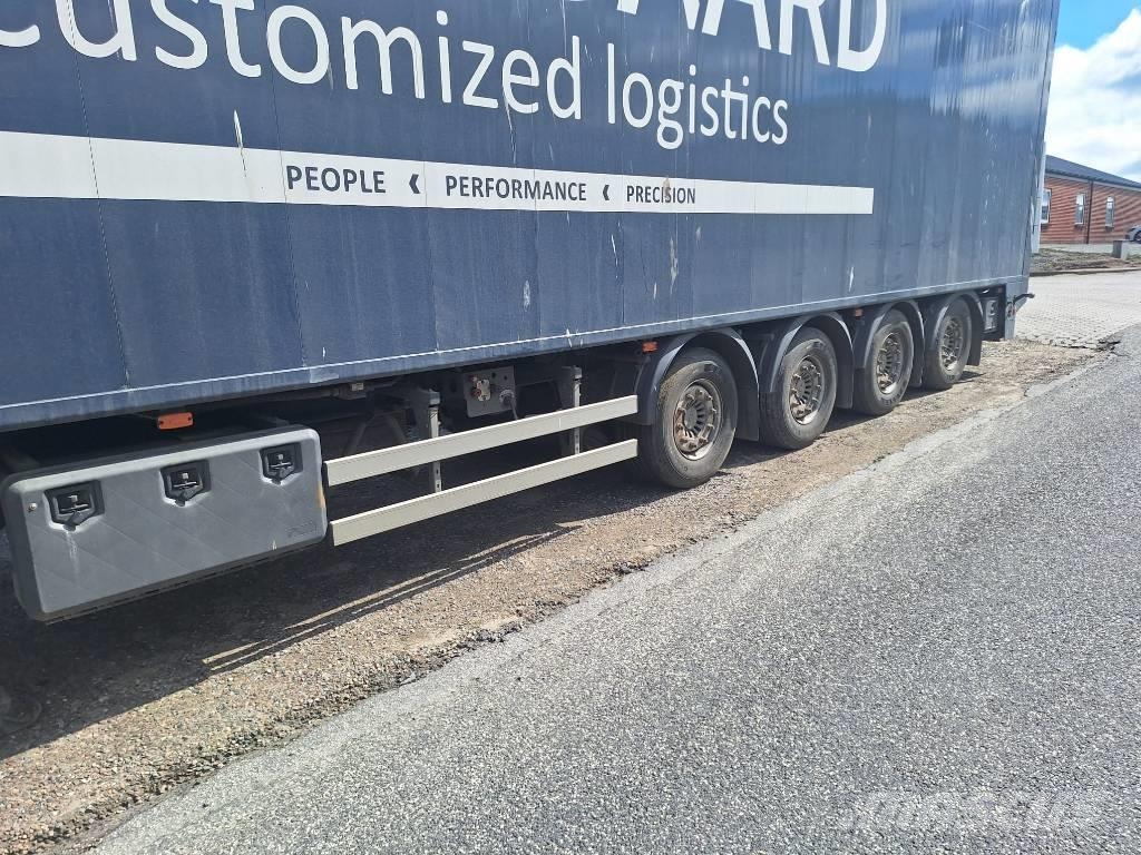 KLC 4 akslet walking floor trailer med fast tag Walking floor semi-trailers