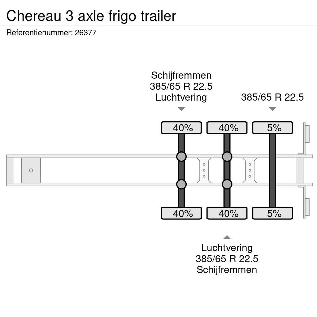 Chereau 3 axle frigo trailer Kühlauflieger