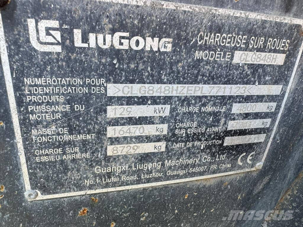 LiuGong Clg 848 h Carregadeiras de rodas