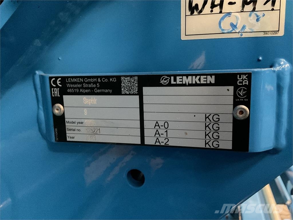 Lemken Saphir 9/300 Külvikud
