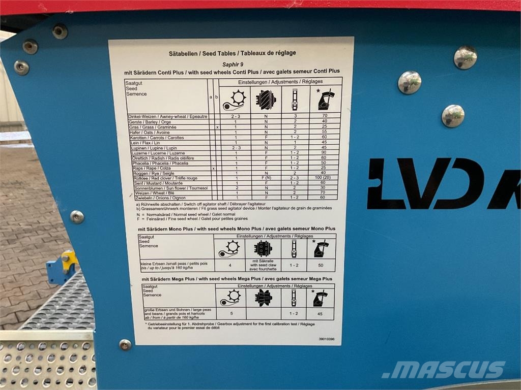 Lemken Saphir 9/300 Külvikud