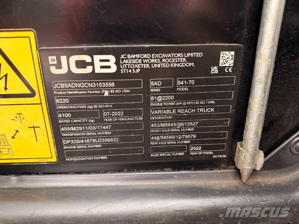 JCB 541-70 7 Meter Telehandler Telescopic handlers