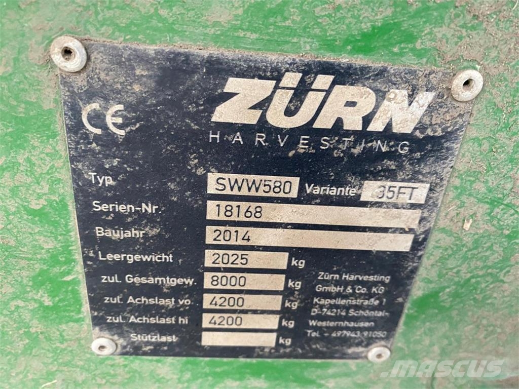Zürn Premium Flow 635 Glave za kombajne