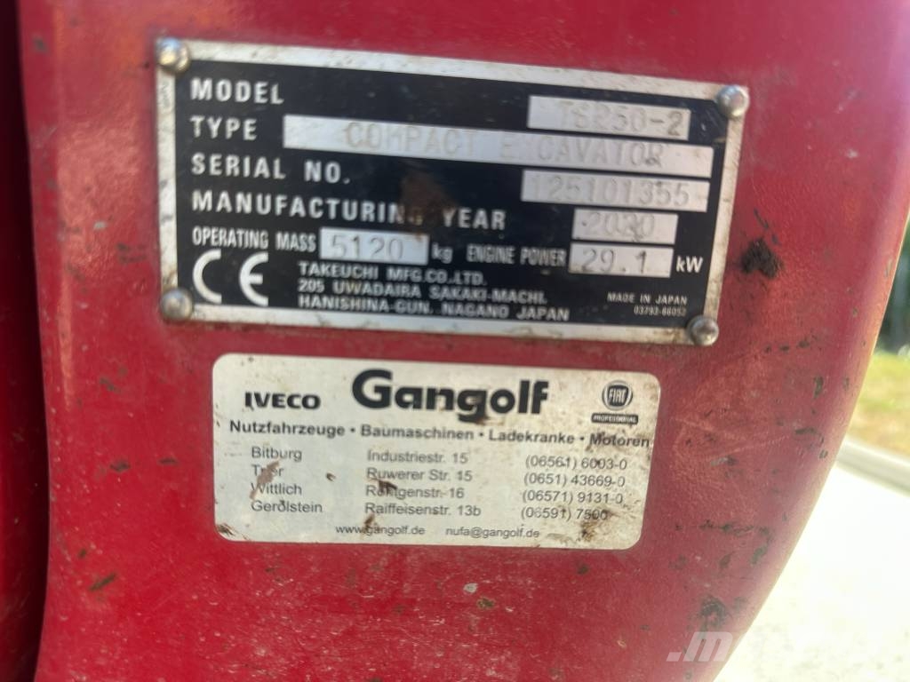 Takeuchi TB 250 Minibagger < 7t