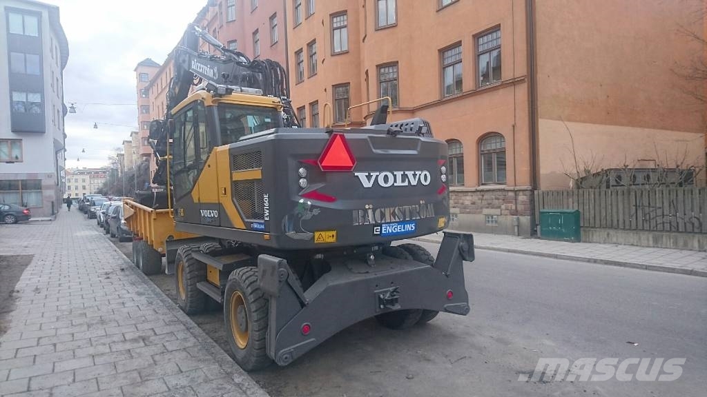 Volvo EW160EL Uthyres/For Rental 휠 굴삭기