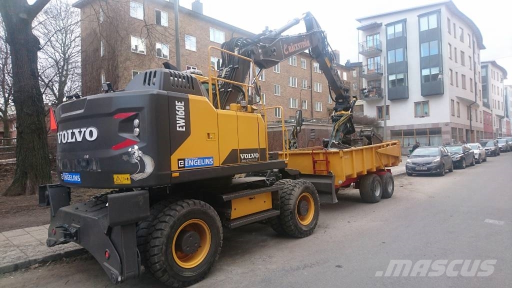 Volvo EW160EL Uthyres/For Rental 휠 굴삭기