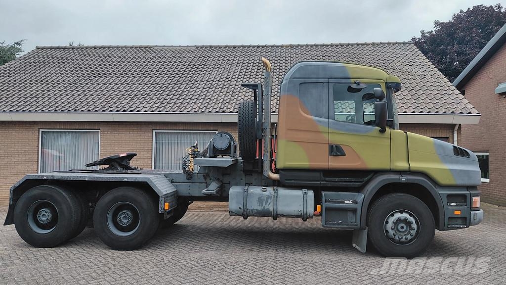 Scania T144.530 V8 torpedo / Ex army / Low kms 中古トラクターヘッド | トレーラーヘッド