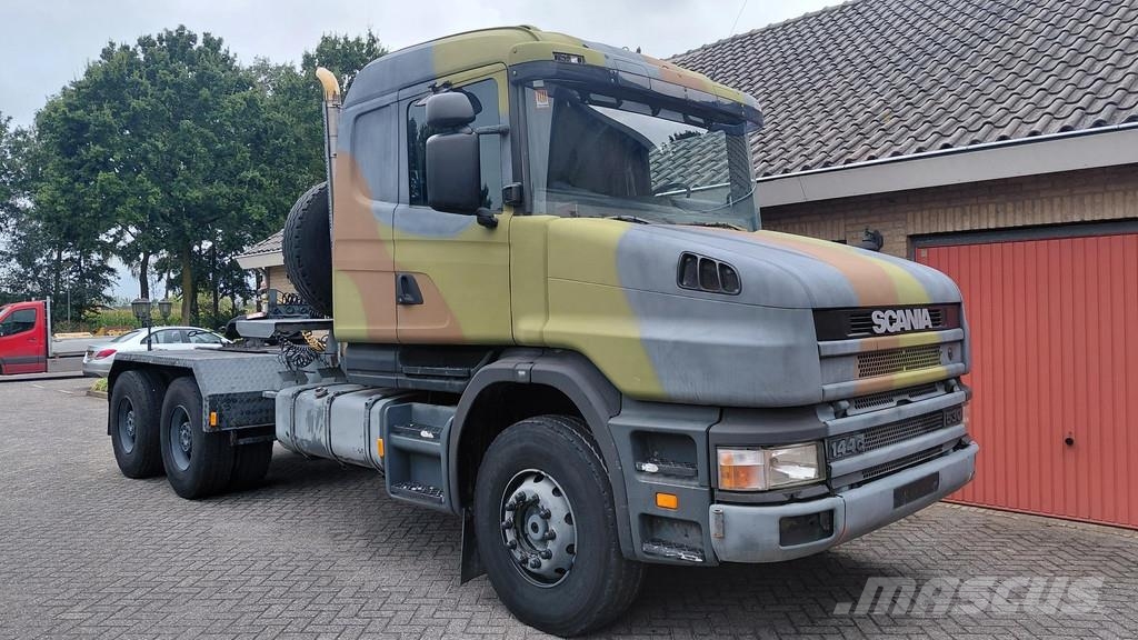 Scania T144.530 V8 torpedo / Ex army / Low kms 中古トラクターヘッド | トレーラーヘッド