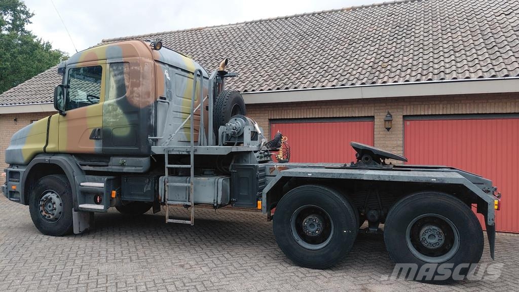 Scania T144.530 V8 torpedo / Ex army / Low kms 中古トラクターヘッド | トレーラーヘッド