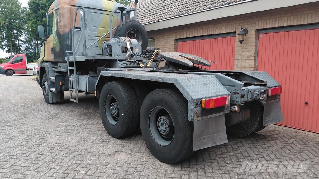 Scania T144.530 V8 torpedo / Ex army / Low kms 中古トラクターヘッド | トレーラーヘッド