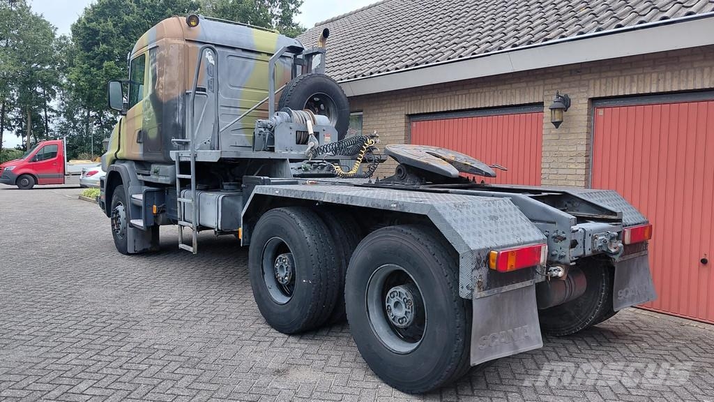 Scania T144.530 V8 torpedo / Ex army / Low kms 中古トラクターヘッド | トレーラーヘッド