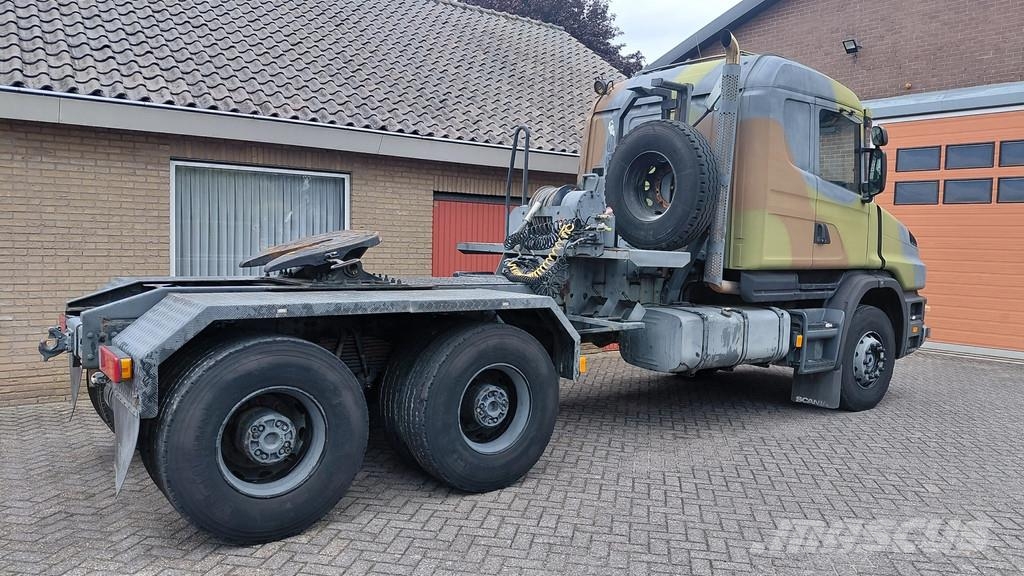 Scania T144.530 V8 torpedo / Ex army / Low kms 中古トラクターヘッド | トレーラーヘッド