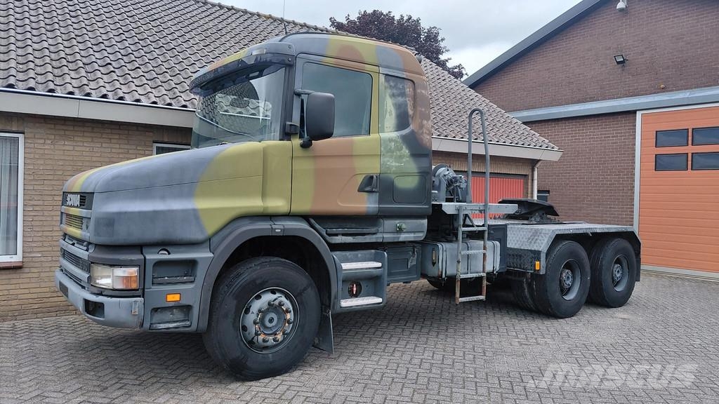 Scania T144.530 V8 torpedo / Ex army / Low kms 中古トラクターヘッド | トレーラーヘッド