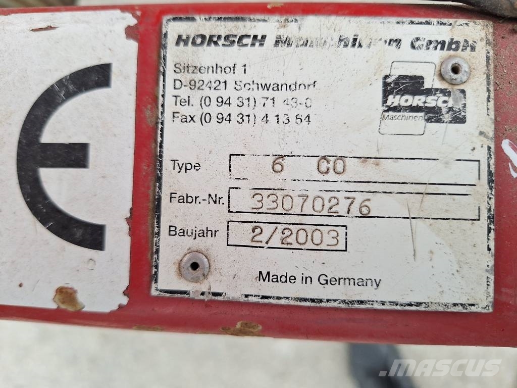 Horsch CO 6 Mechanické sejačky