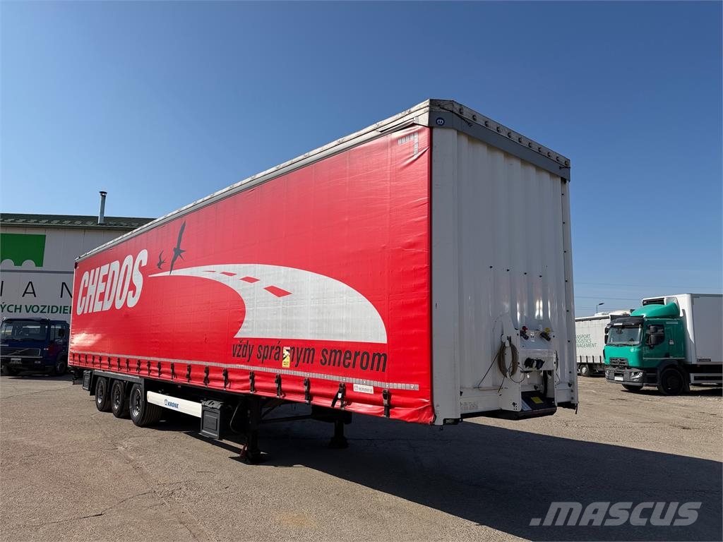 Krone SD LOWDECK trojstrannka VIN 898 Tents puspiekabes