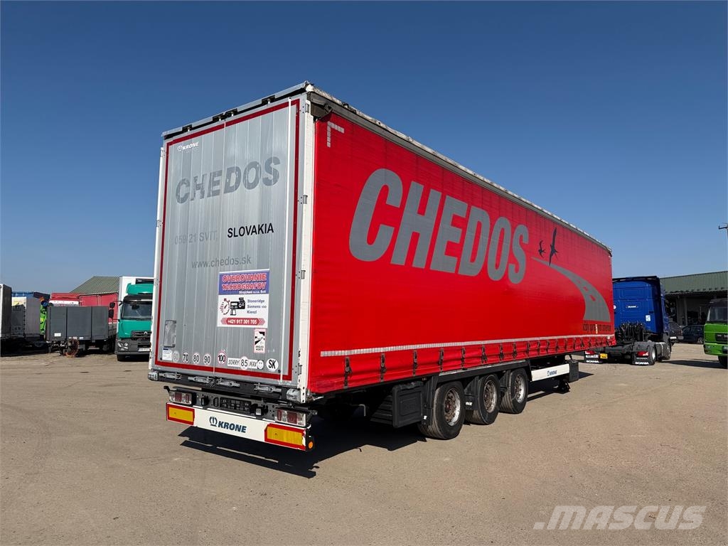 Krone SD LOWDECK trojstrannka VIN 898 Tents puspiekabes