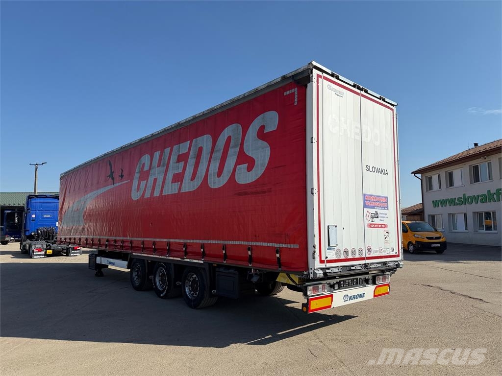Krone SD LOWDECK trojstrannka VIN 898 Tents puspiekabes