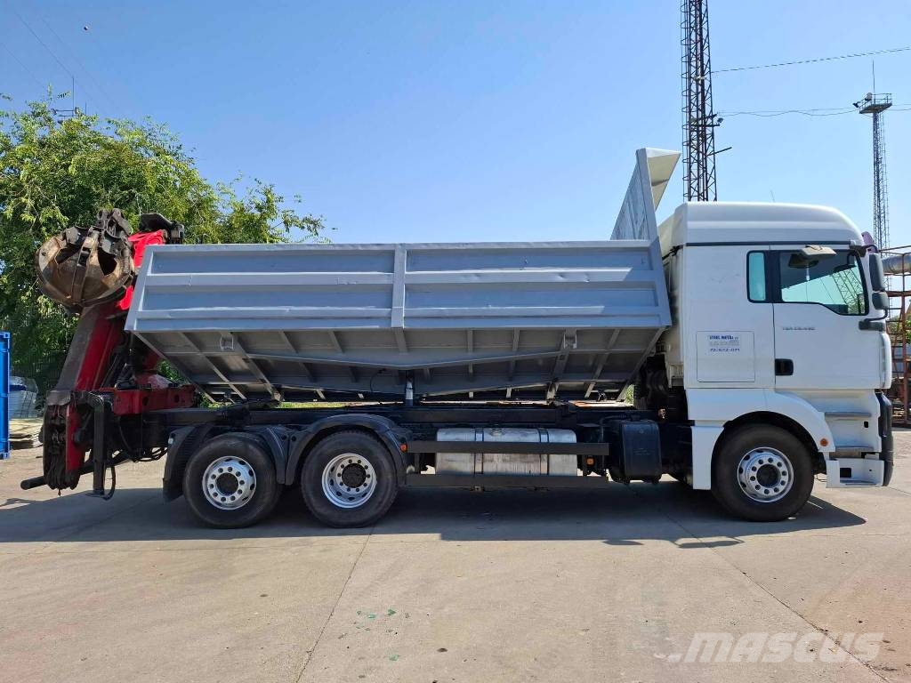 MAN TGA 26.430 6x2-2 LL fardarus polip markolókanállal شاحنات الرافعات