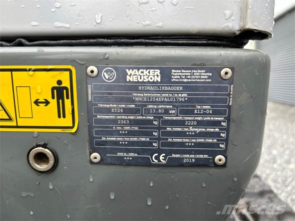 Wacker Neuson ET24 Міні-екскаватори < 7т