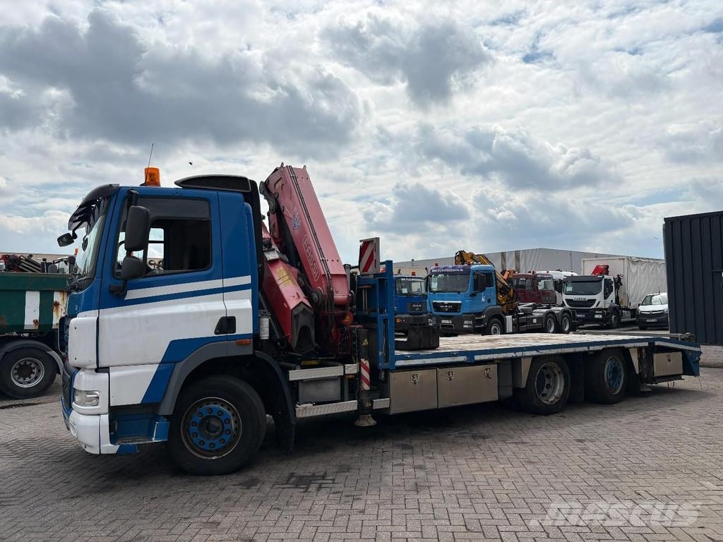 DAF CF 85.410 + FASSI F365A - 6X EXT. + REMOTE + 6X2 + Camiones portavehículos