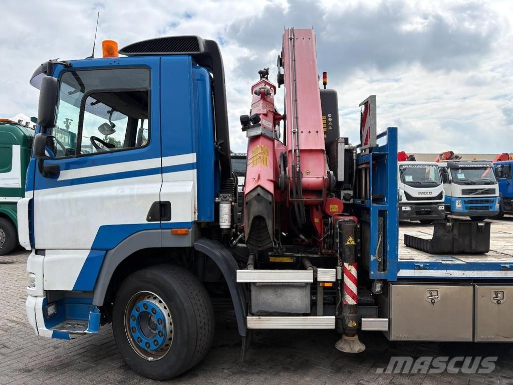 DAF CF 85.410 + FASSI F365A - 6X EXT. + REMOTE + 6X2 + Camiones portavehículos