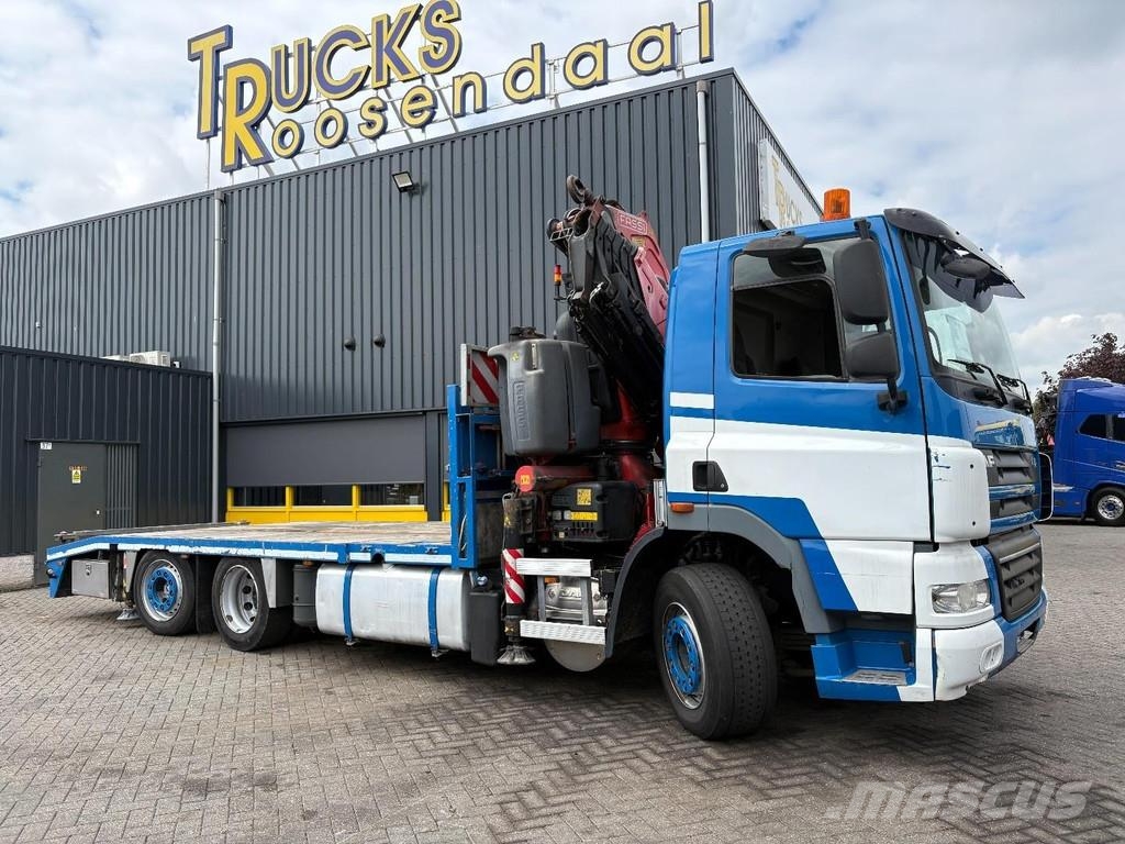 DAF CF 85.410 + FASSI F365A - 6X EXT. + REMOTE + 6X2 + Camiones portavehículos
