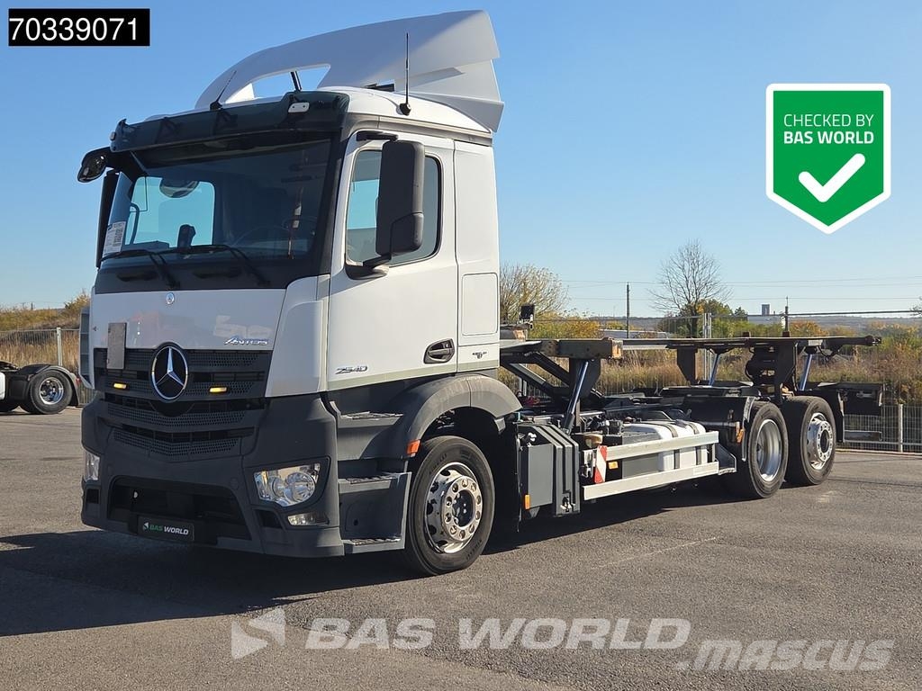 Mercedes-Benz Antos 2540 6X2 Wechselbrücke BDF fifth wheel lenk Razstavljivi tovornjaki z žičnimi dvigali