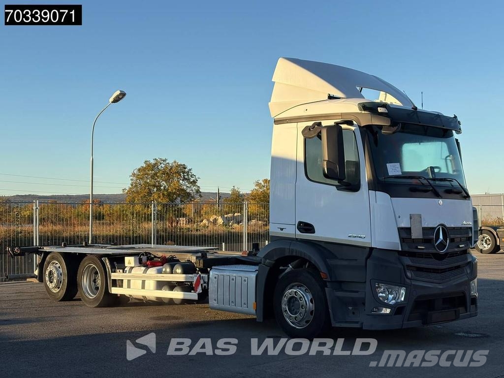 Mercedes-Benz Antos 2540 6X2 Wechselbrücke BDF fifth wheel lenk Razstavljivi tovornjaki z žičnimi dvigali