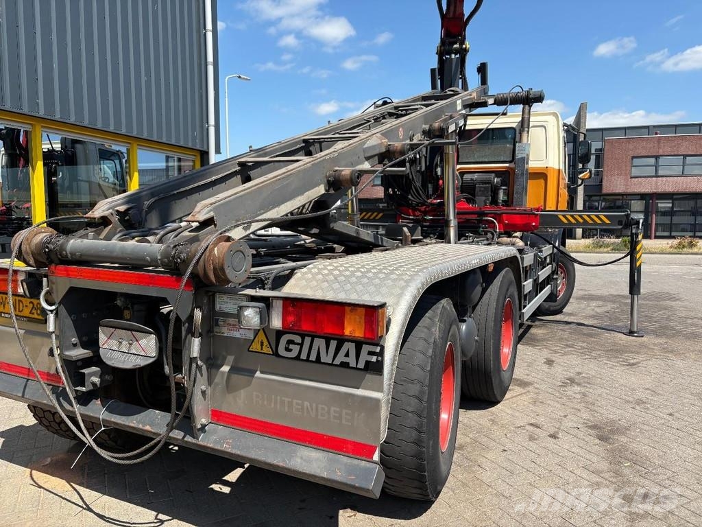 Ginaf X 3335 S + PALFINGER E 165 Z + 6X6 + MANUAL + CONT Lastväxlare/Krokbilar