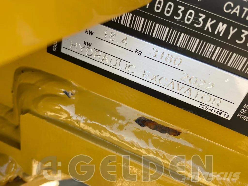 CAT 303 - 3 Buckets Miniescavadeiras < 7t (Mini escavadeiras)