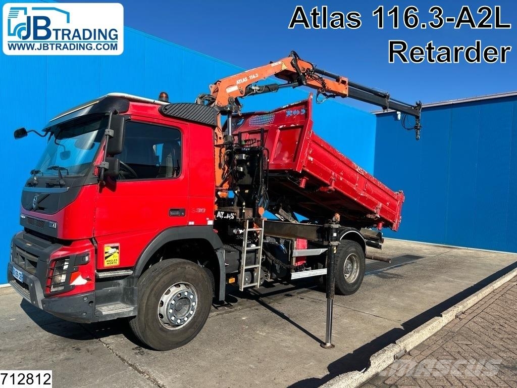 Volvo FMX 330 EURO 6, retarder, manual, Atlas Kipper