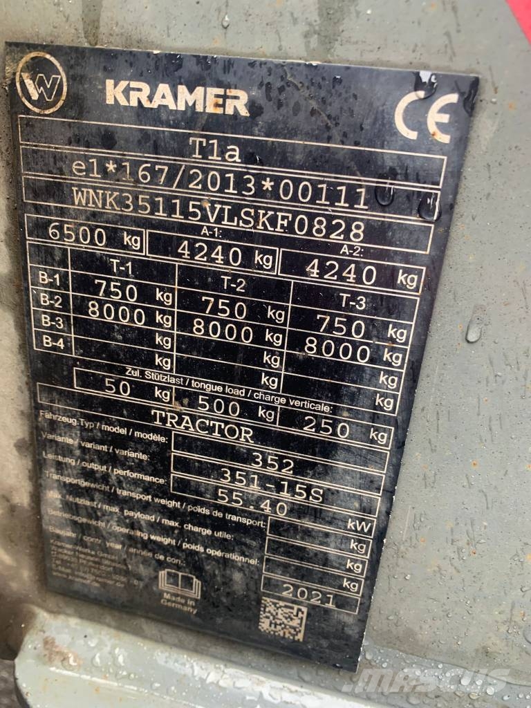 Kramer 8085 Cargadoras sobre ruedas